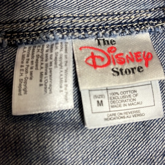 VTG. EUC Winnie the Pooh and Piglet embroidered denim overalls. Darling! Sz M - Picture 7 of 7